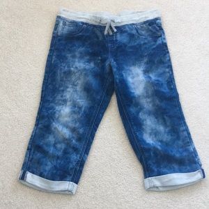 Justice stretch denim capris